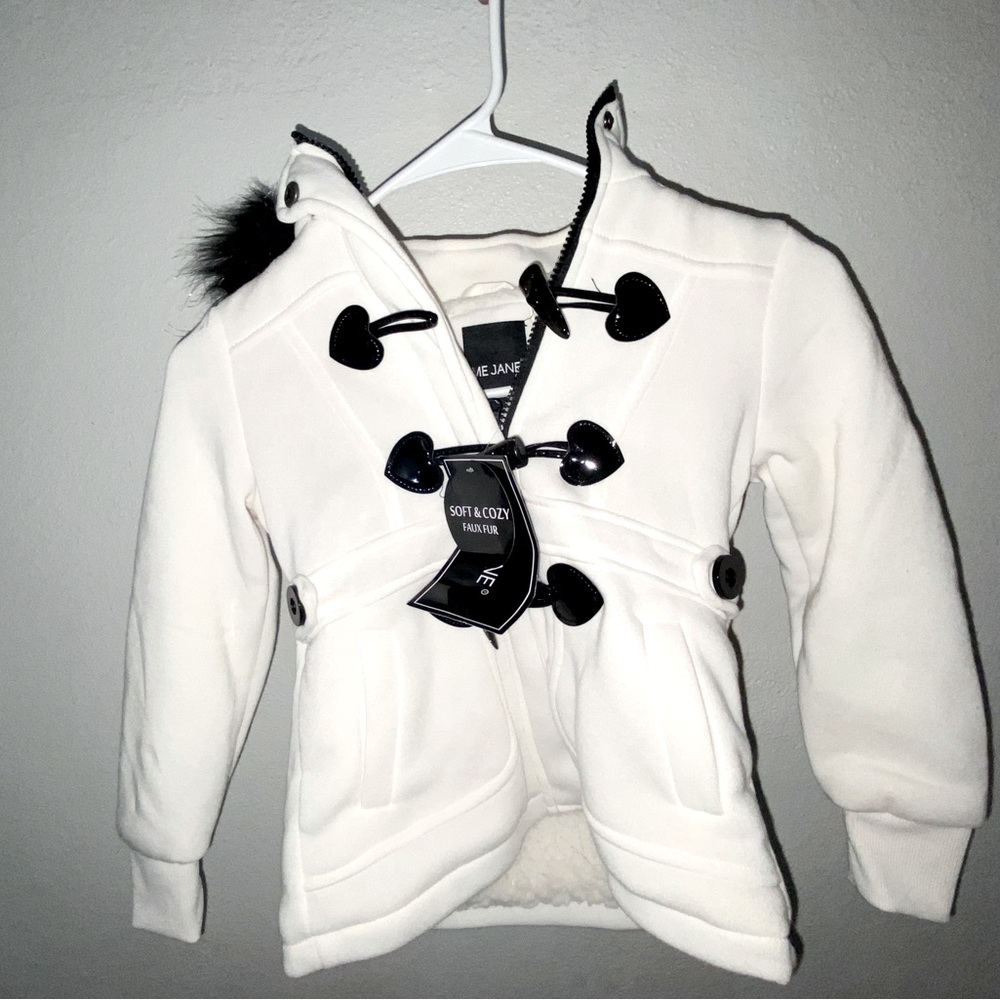 White Me Jane faux fur coat